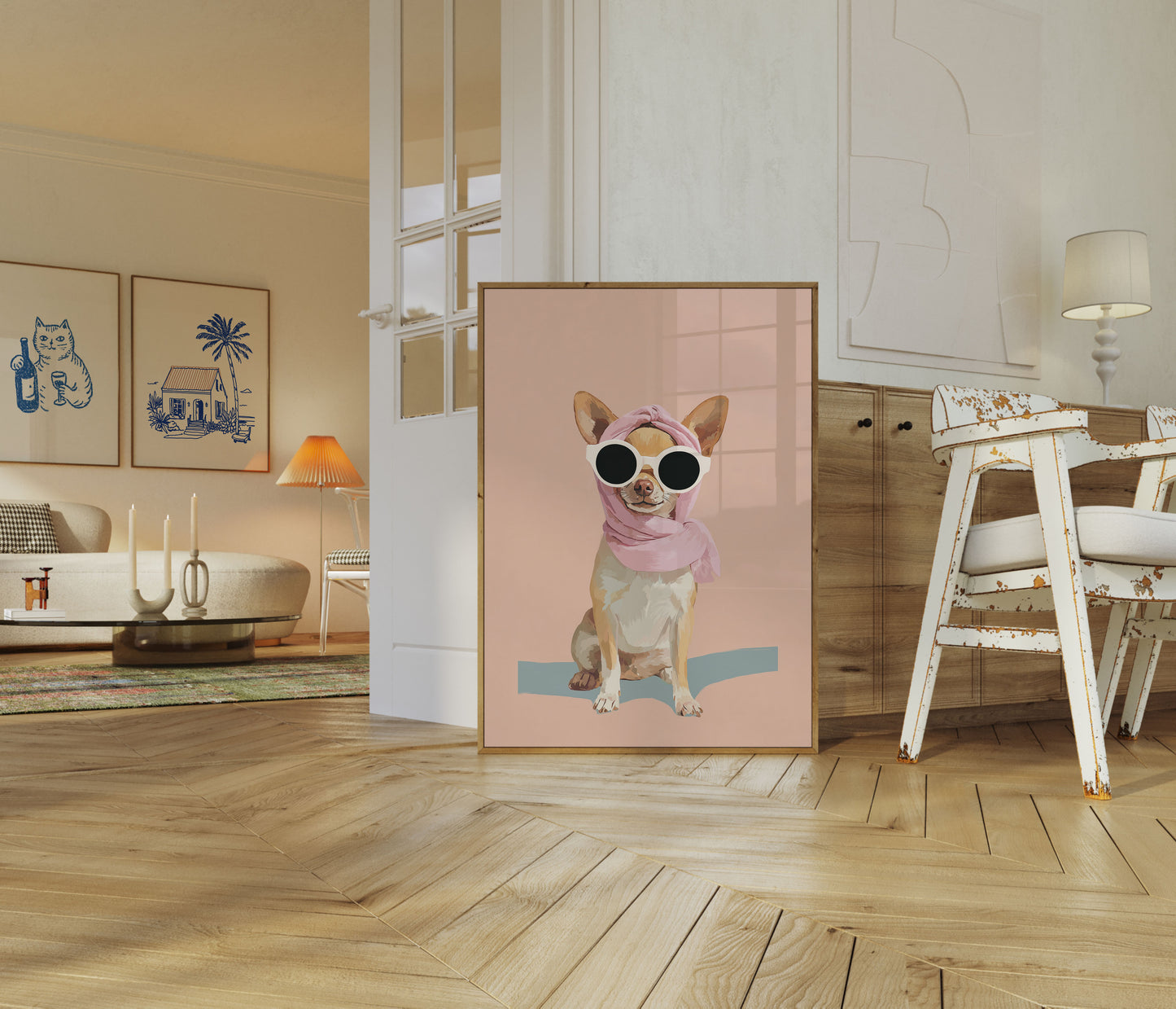 Schicker Chihuahua-Mode-Poster