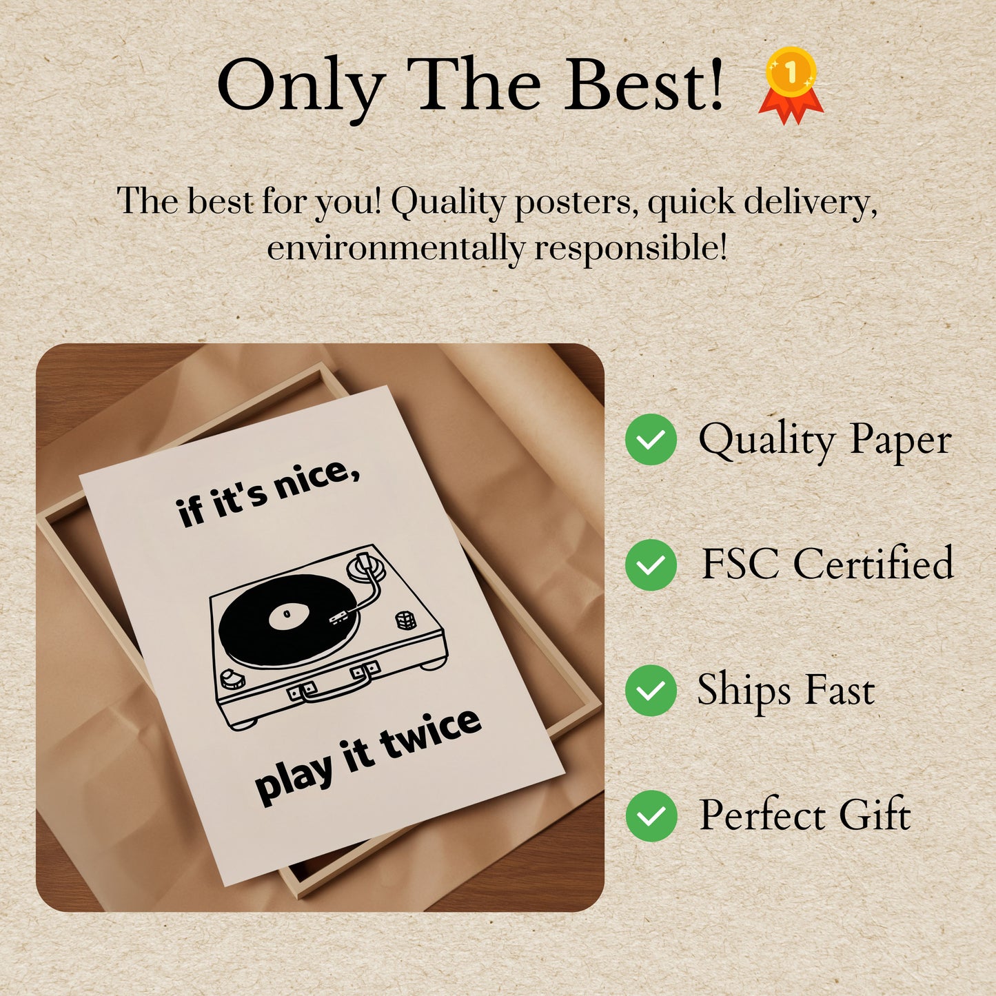 Vinyl Record Music Lover Poster