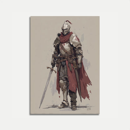 Medieval Knight Warrior Poster