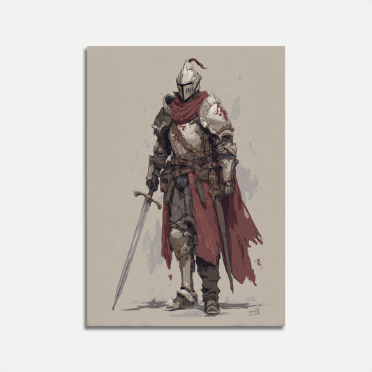 Medieval Knight Warrior Poster