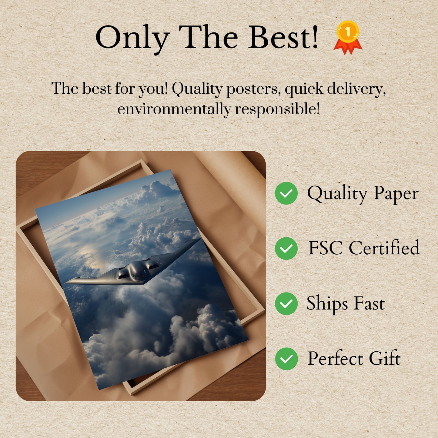 B-2 Spirit Stealth Bomber Poster