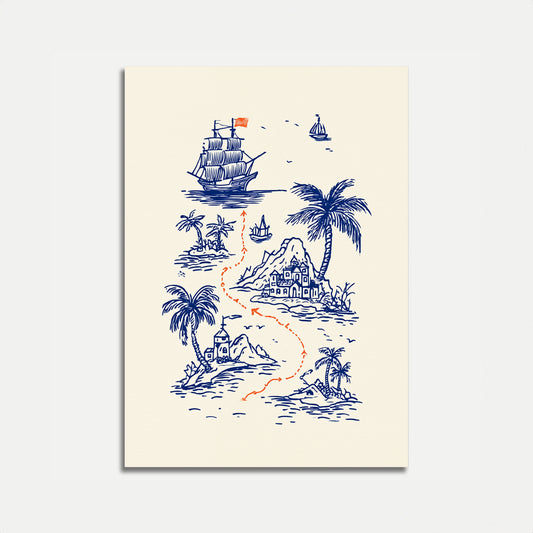 Treasure Map Adventure Poster