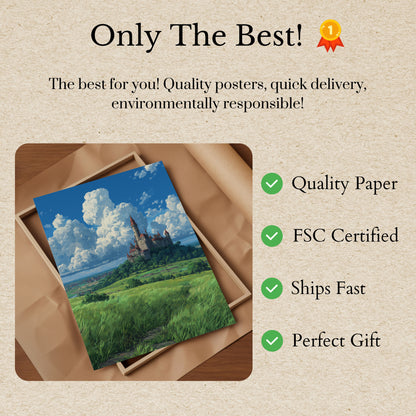 Enchanted Hilltop Castle Poster