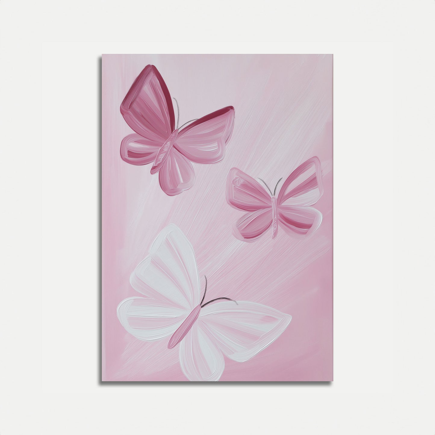 Póster de la danza de las mariposas rosas