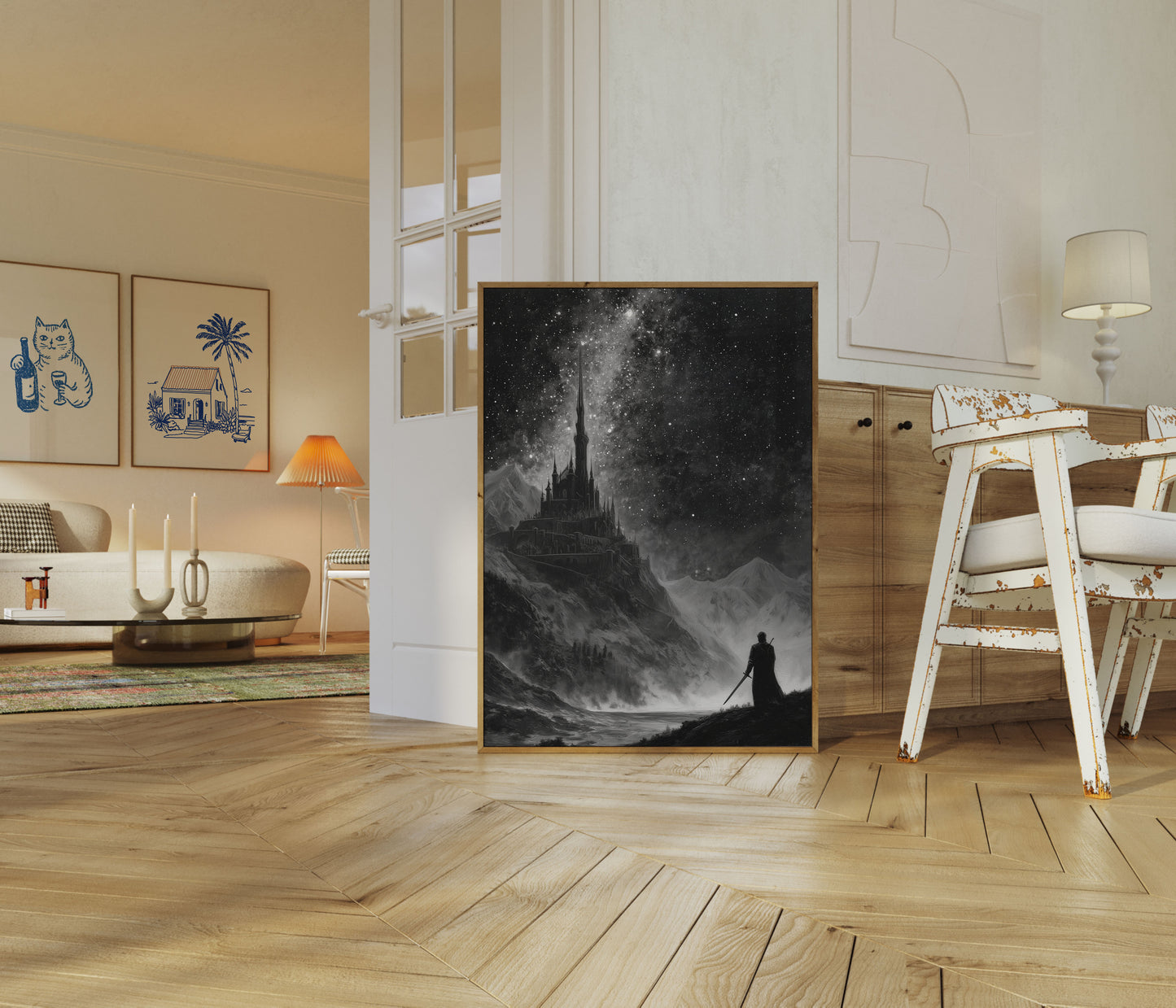 Pôster do Castelo de Fantasia Sob a Luz das Estrelas