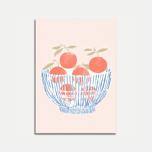 Fresh Citrus Fruit Bowl Poster