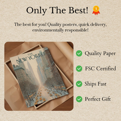 Snowy Manhattan Winter Morning Poster