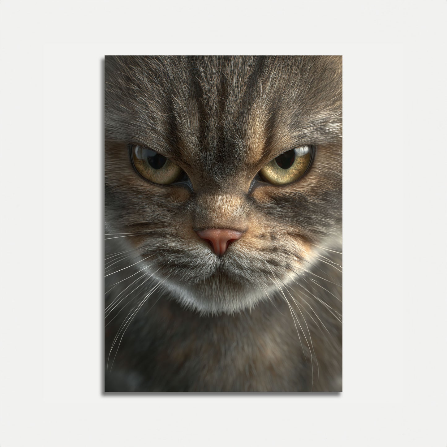 Intense Feline Gaze Poster
