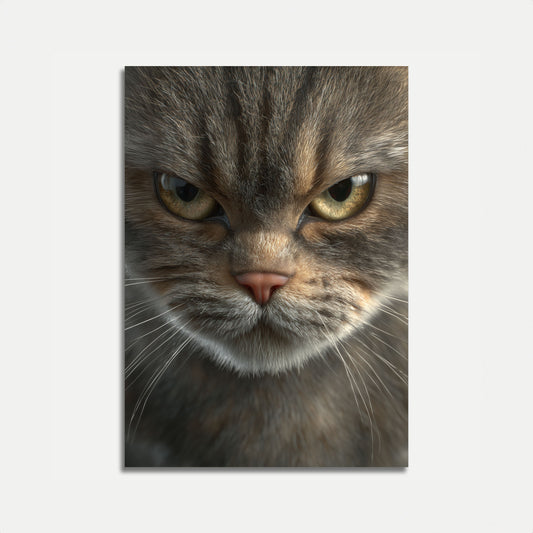 Intense Feline Gaze Poster
