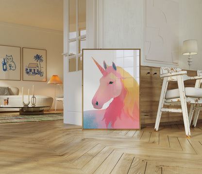 Poster Unicorno Magico Pastello
