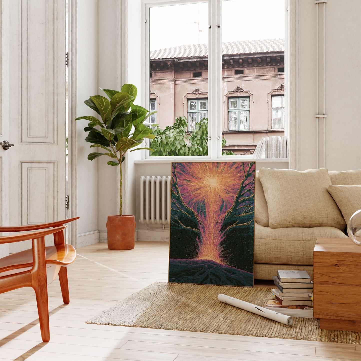 Cosmische Boom Poort Poster