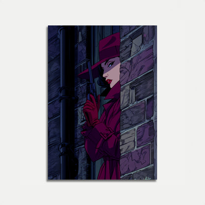 Noir Detective Femme Fatale Poster