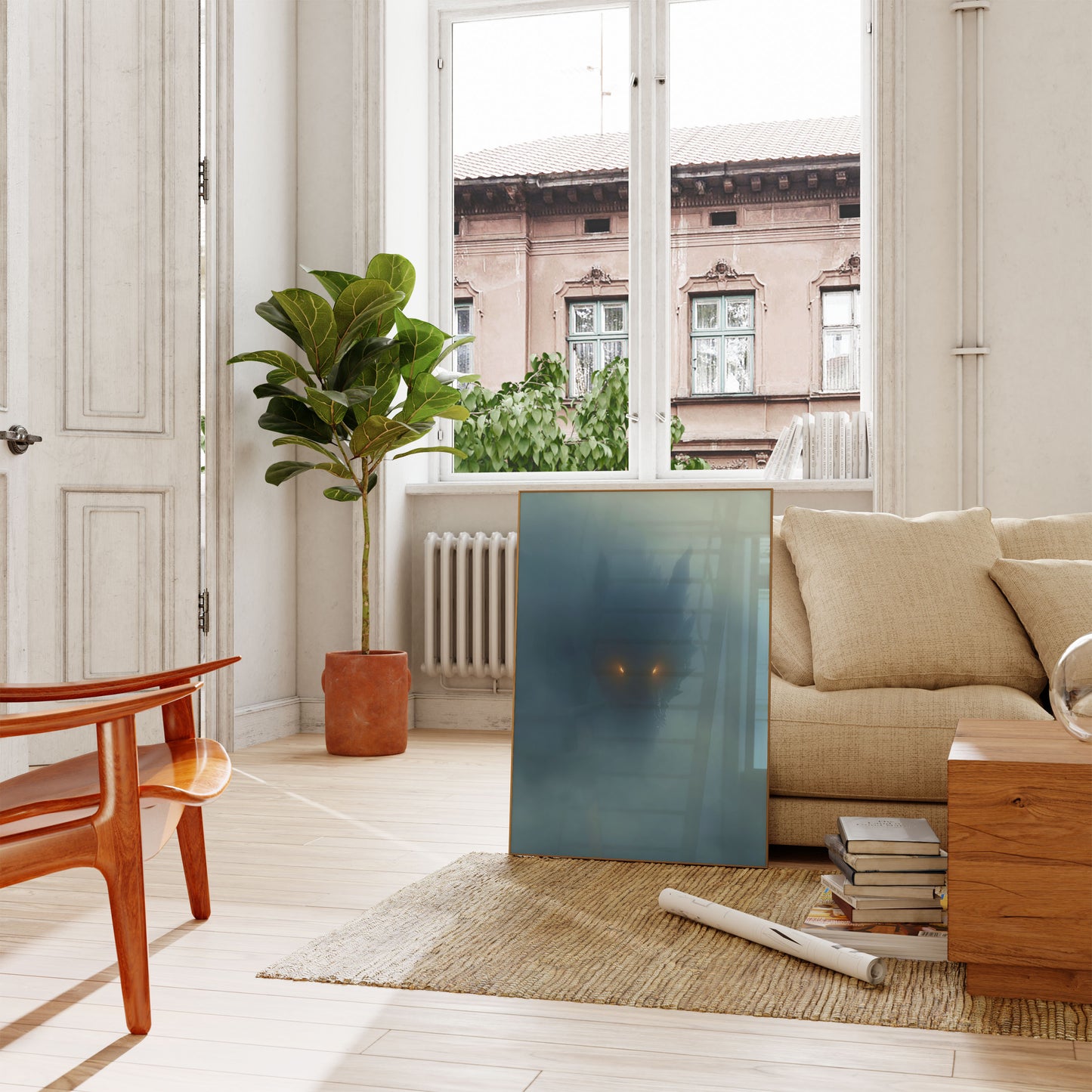 Mistige Demonische Poster