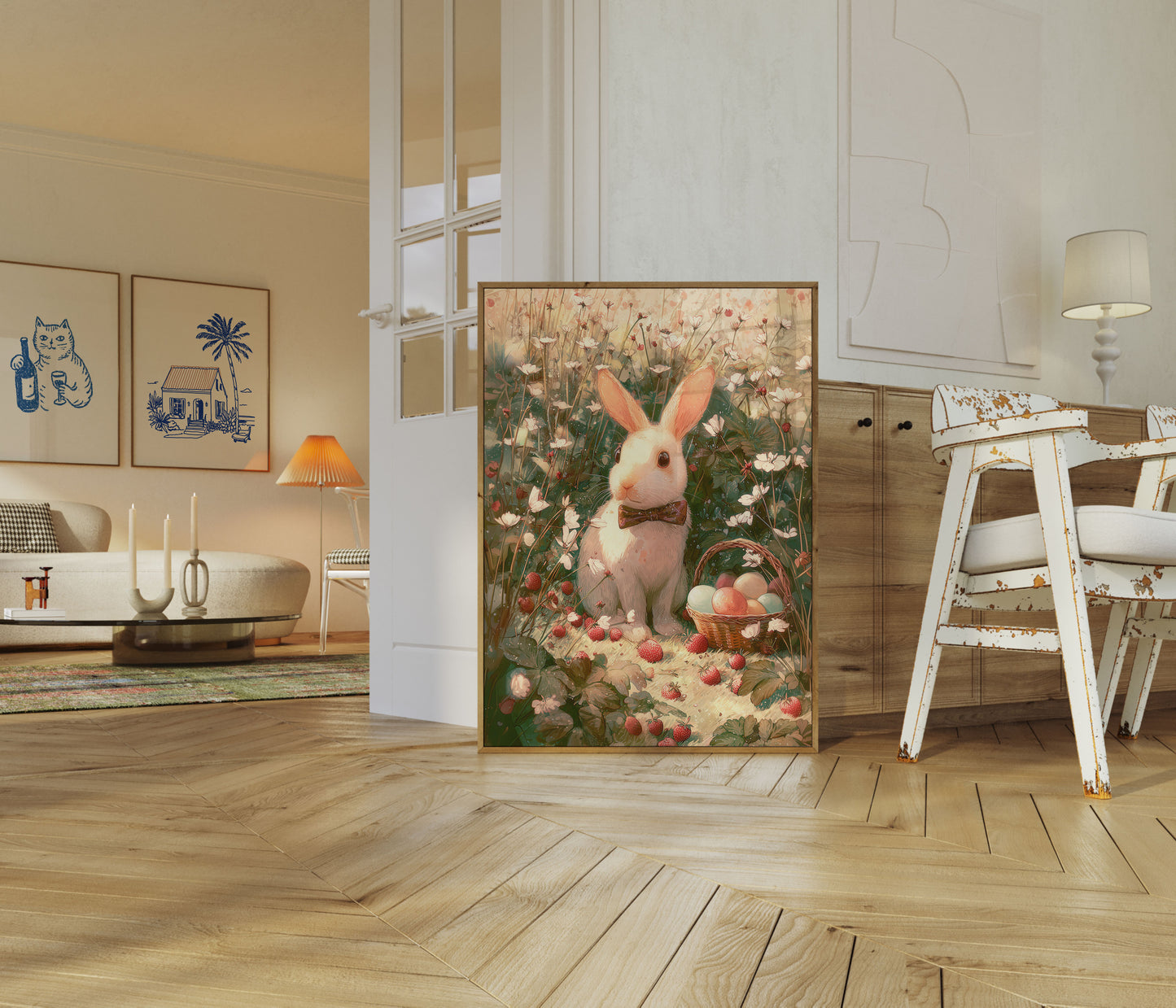 Osterhase Garten Poster