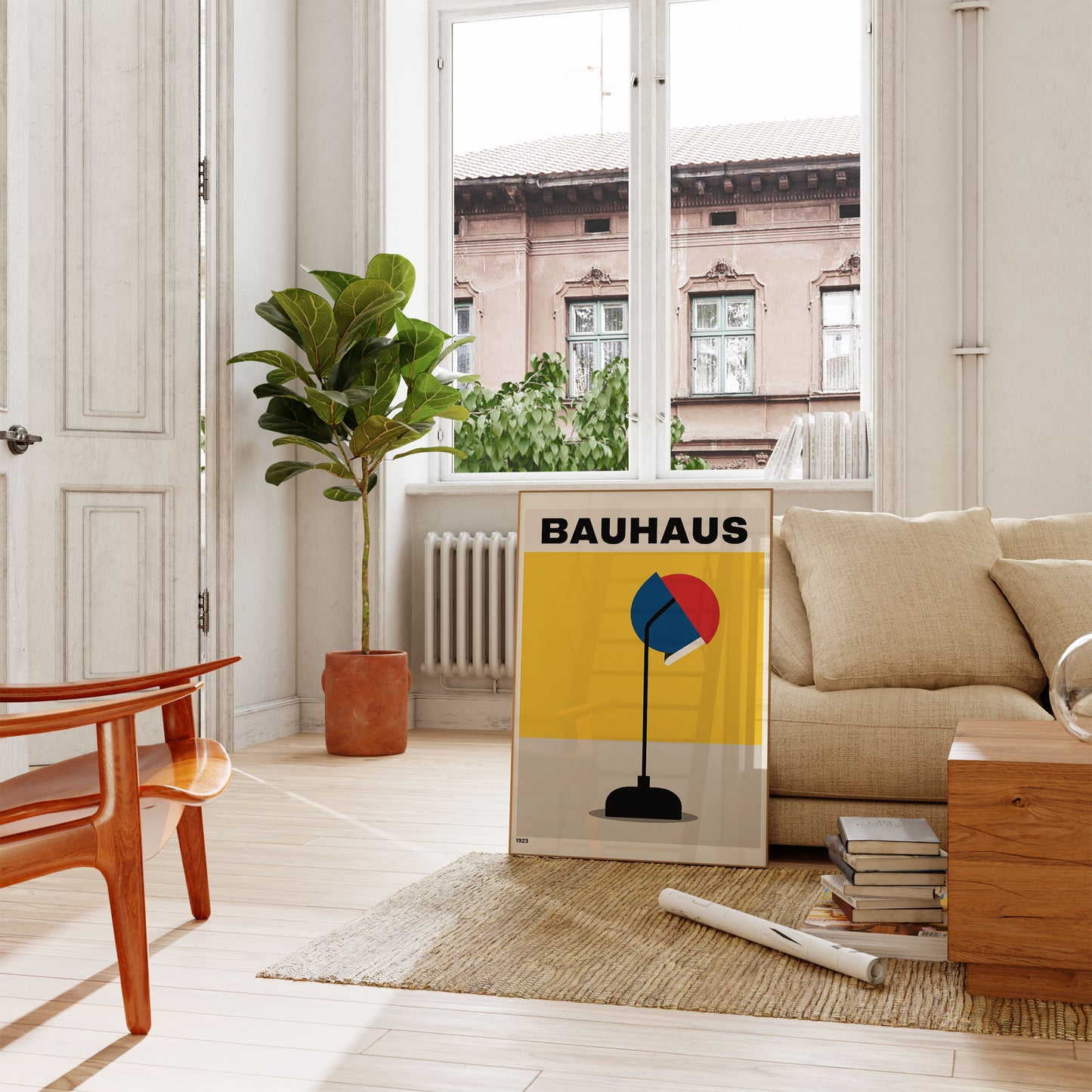 Bauhaus Lamp Design Poster