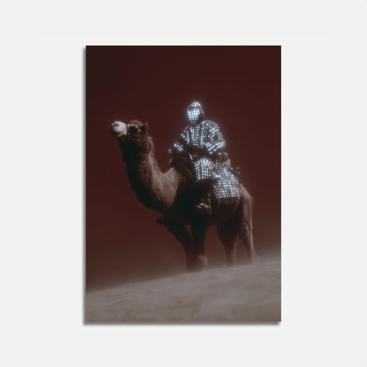 Digital Nomad Desert Journey Poster