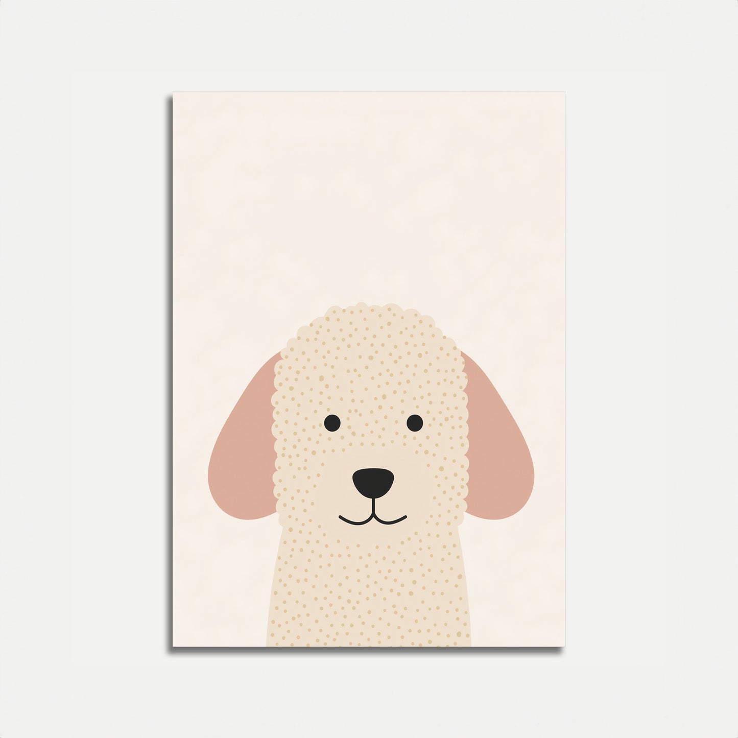 Affiche de chiot mignon à pois