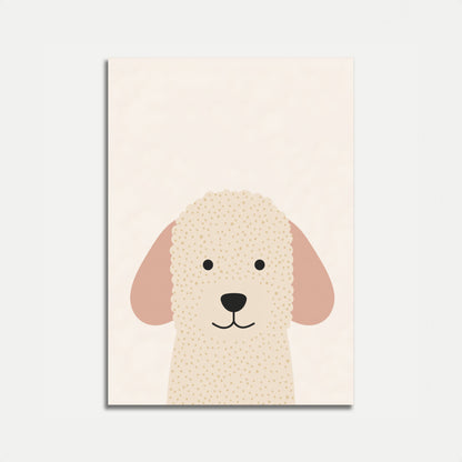 Affiche de chiot mignon à pois