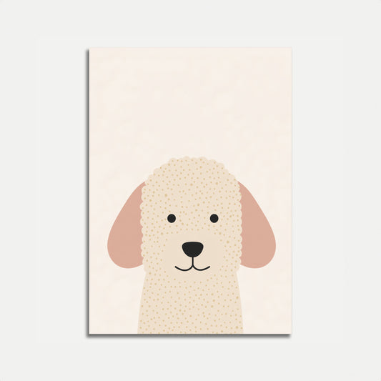 Affiche de chiot mignon à pois