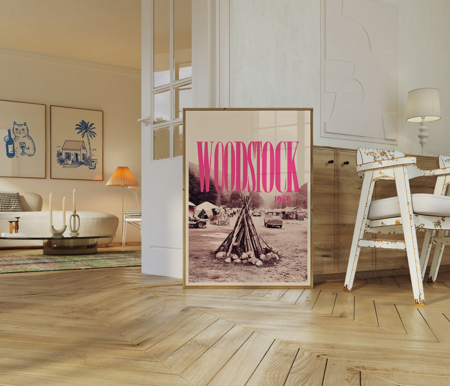 Woodstock 1969 Vintage Music Poster