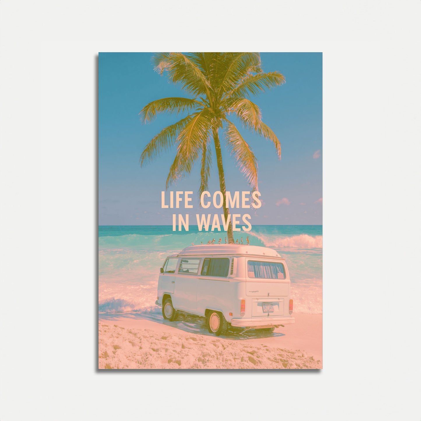 Poster Vintage Van Vita da Spiaggia