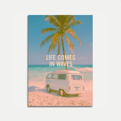 Poster Vintage Van Vita da Spiaggia