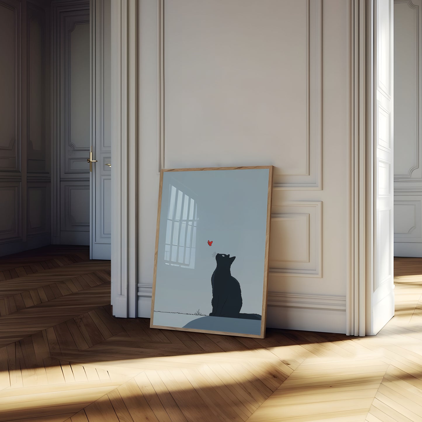 Curiosity Meets Serenity Poster