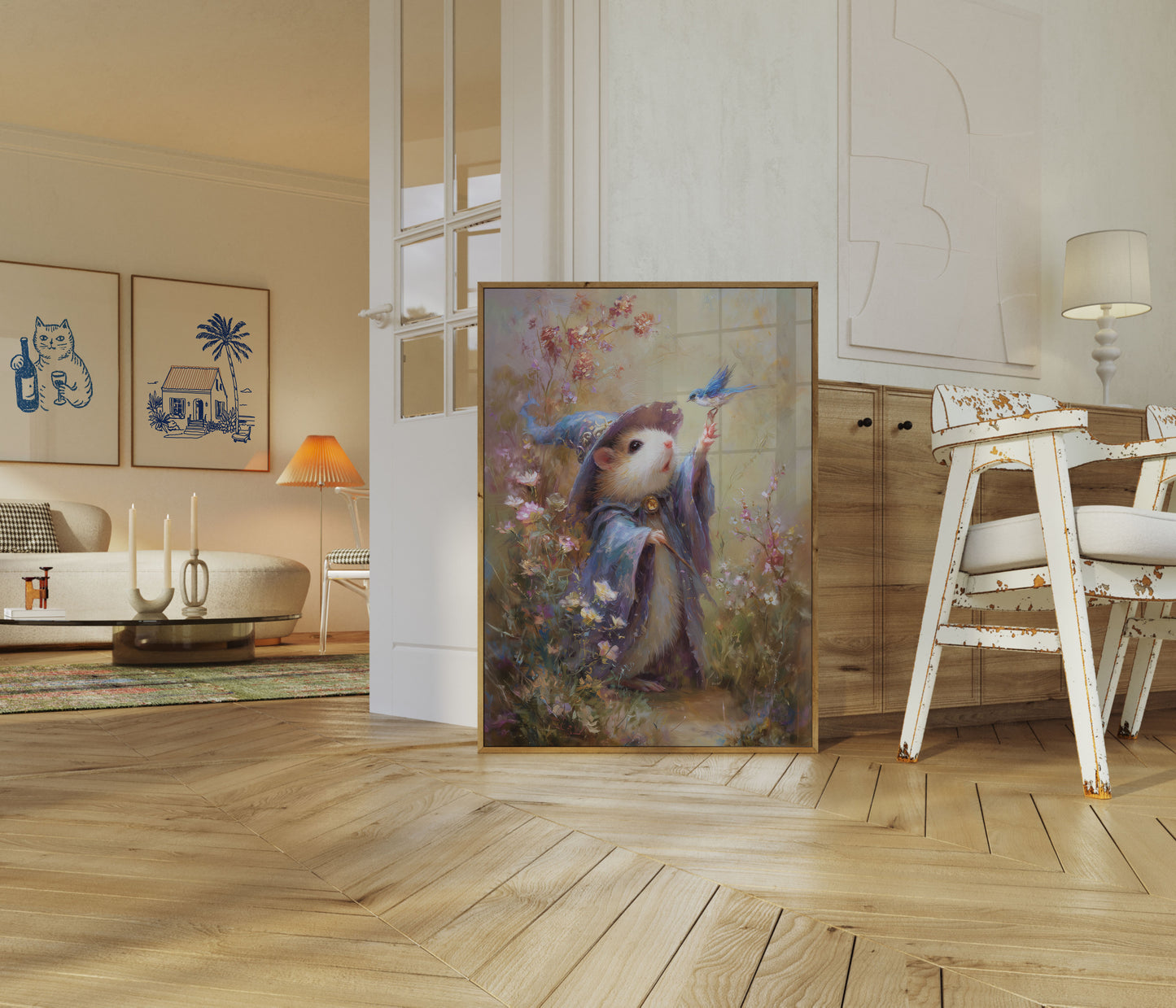 Magische Tovenaar Hamster Fantasie Poster