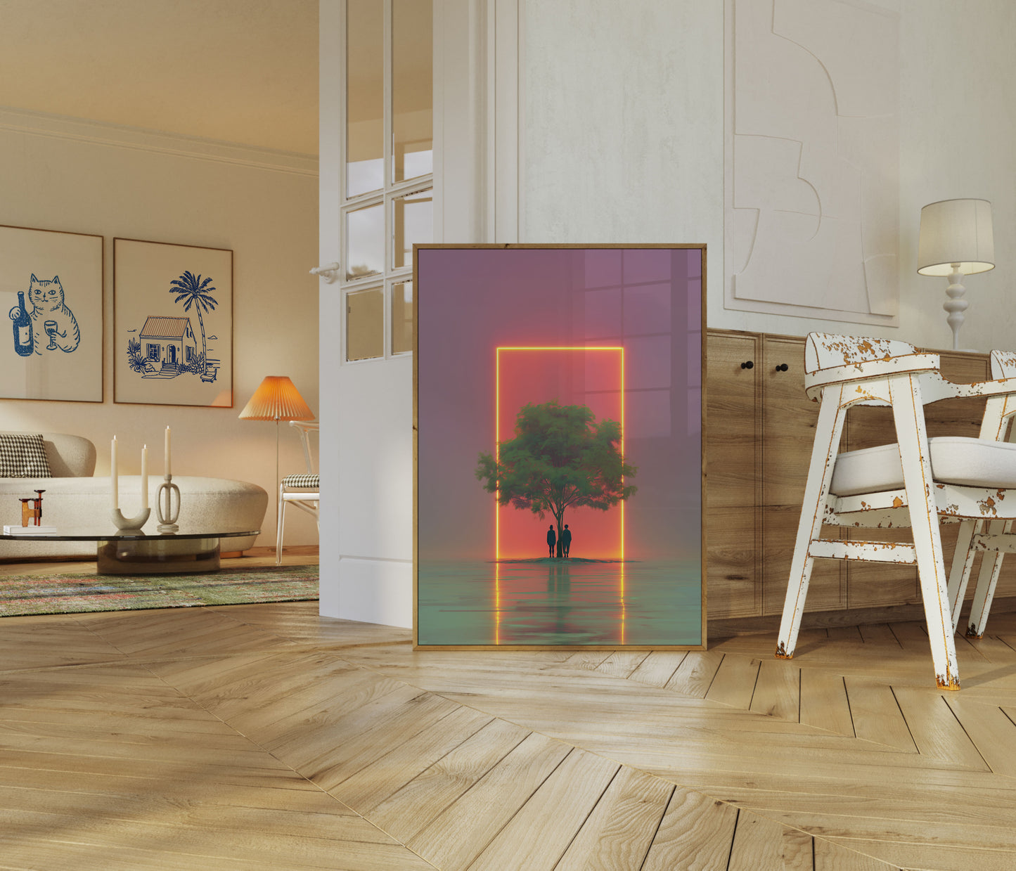 Póster de Naturaleza Neon Gateway
