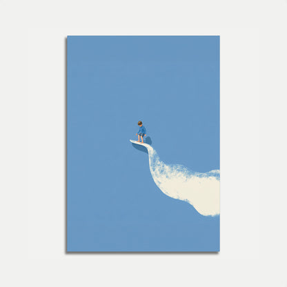 Blue Wave Surfing Dream Poster