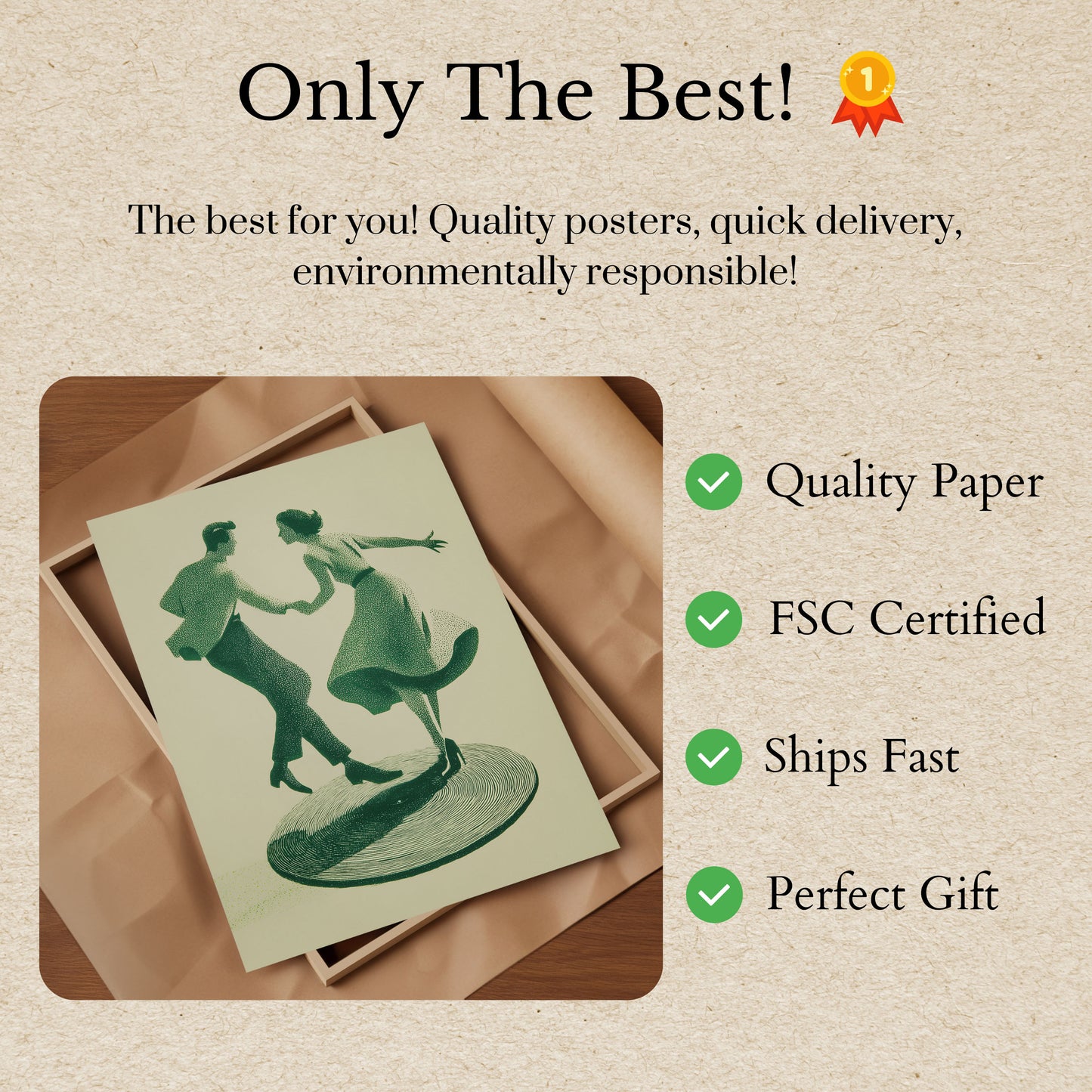 Dance Rhythm Vinyl Poster