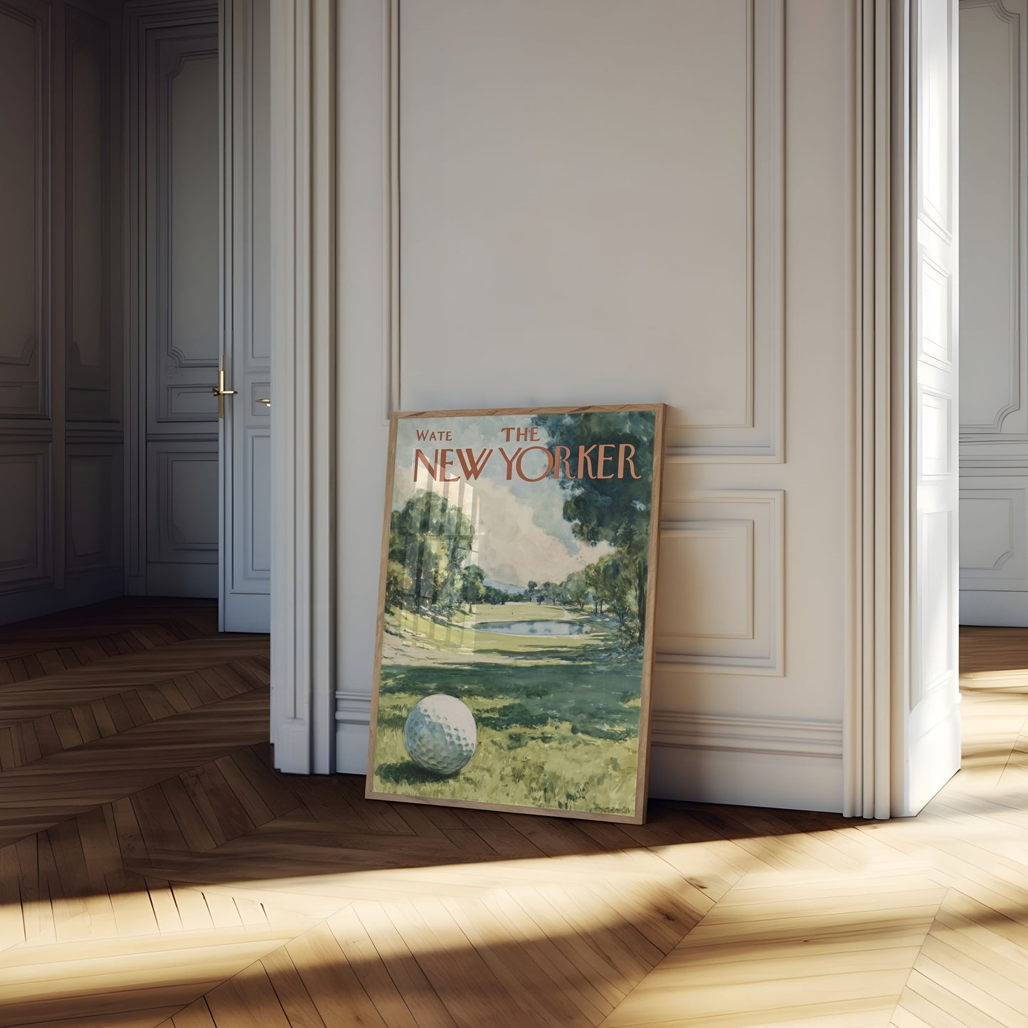 Tranquil Golf Course New Yorker Poster