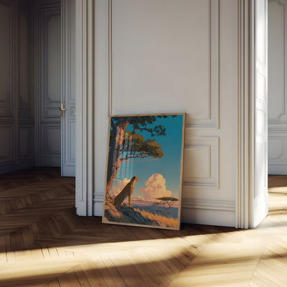 Savanna Sunset Cheetah Poster