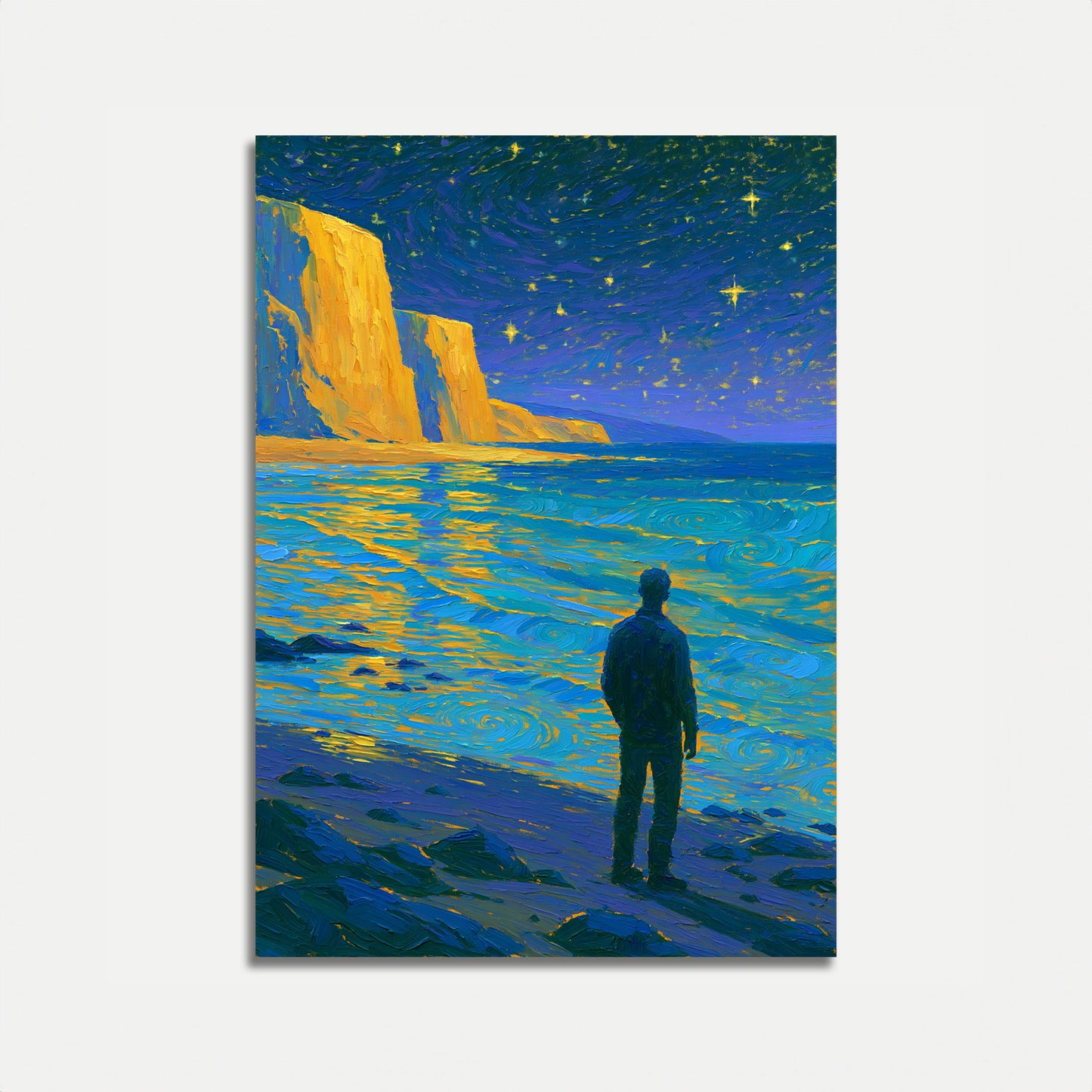 Stjerneklar Nat Havklint Plakat