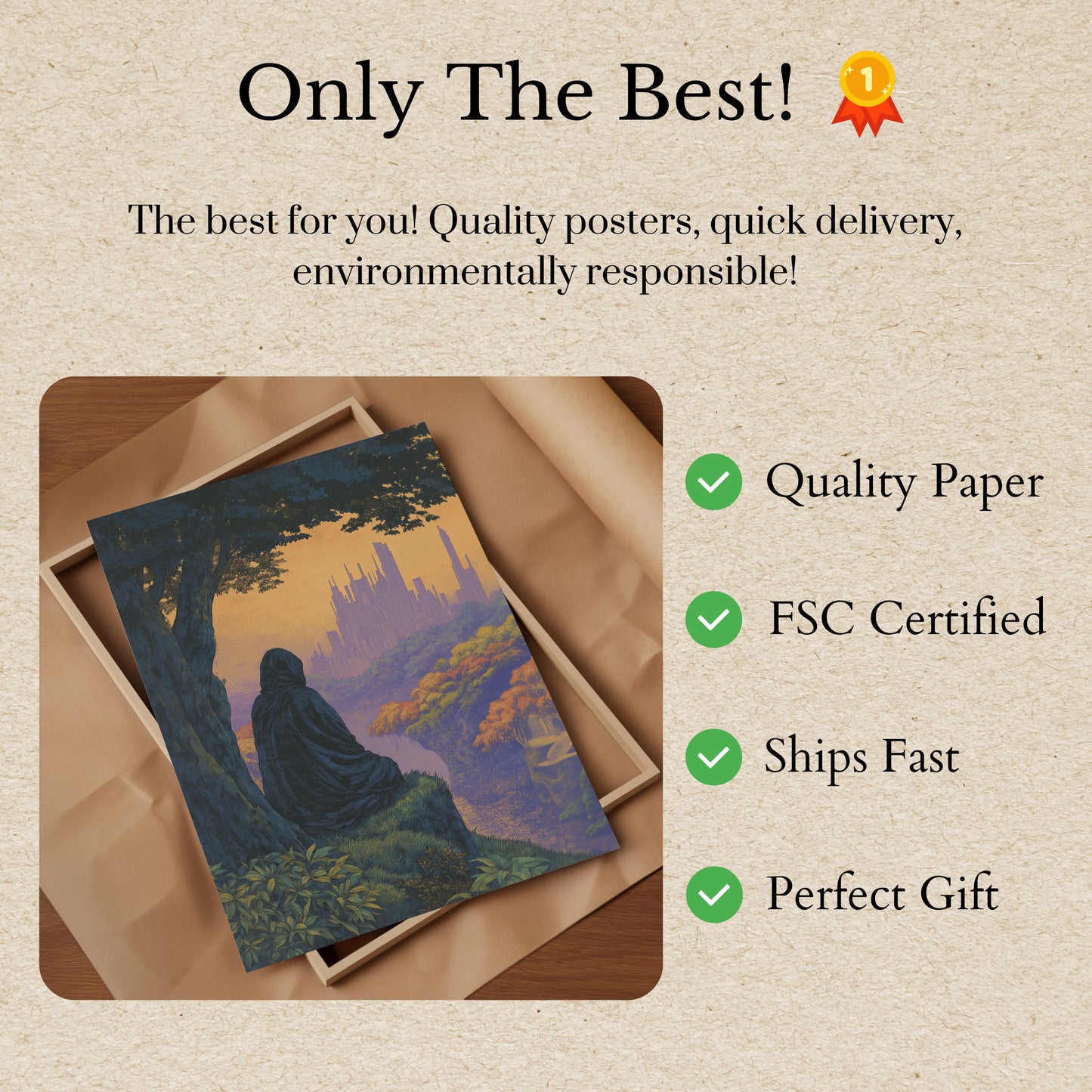 Contemplation de l'affiche de la ville future