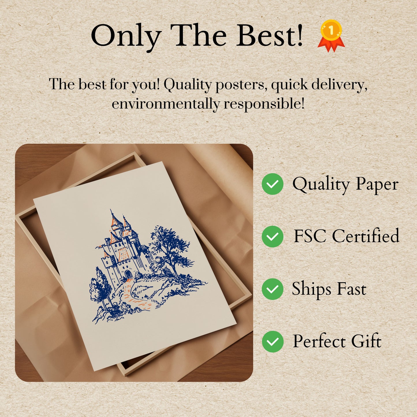 Enchanted Castle on the Hill Poster