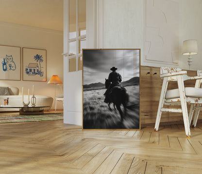 Lone Rider in the West Poster