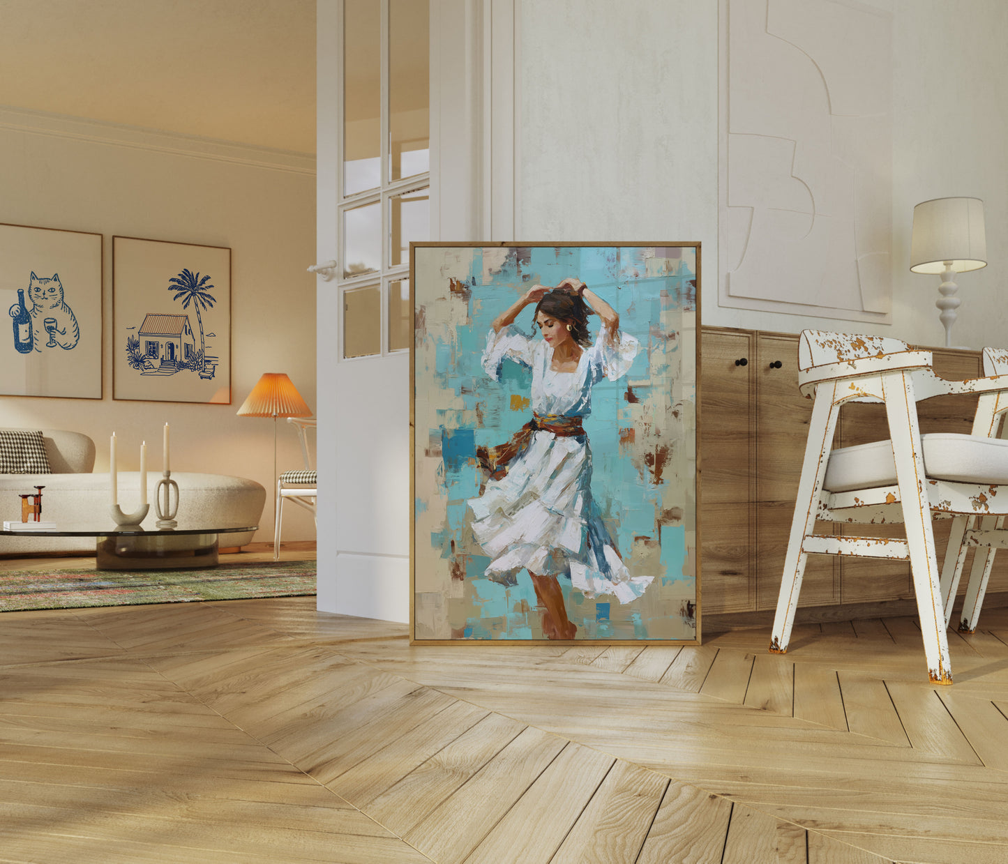 Passionate Dance Abstract Poster