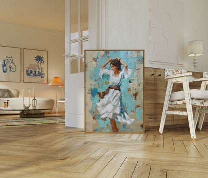 Passionate Dance Abstract Poster