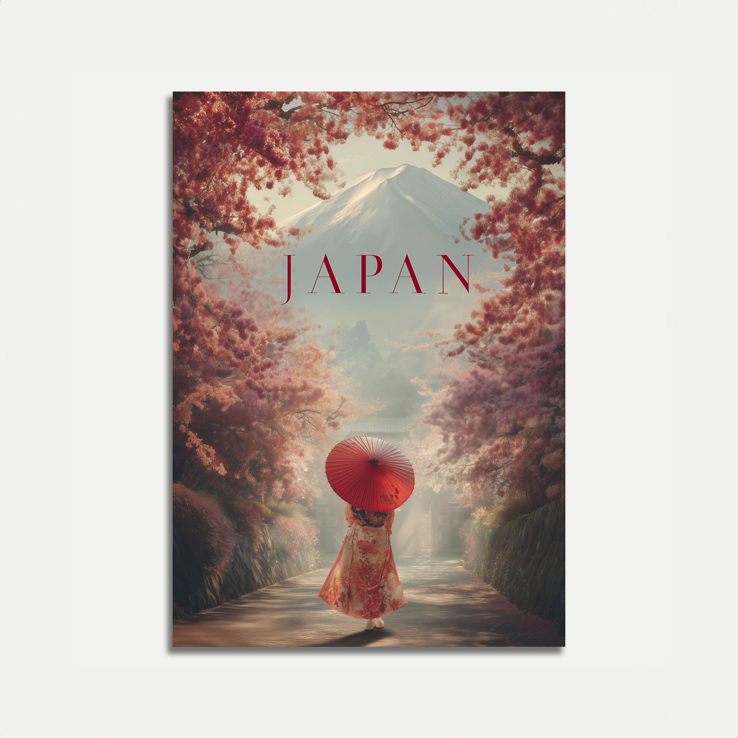 Plakat Góra Wiśniowych Kwiatów Japonia