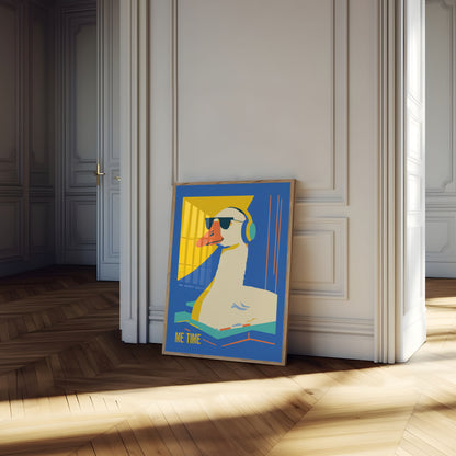 Cool Duck Chilling Poster