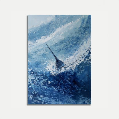 Affiche de Marlin Plongeant dans l'Océan