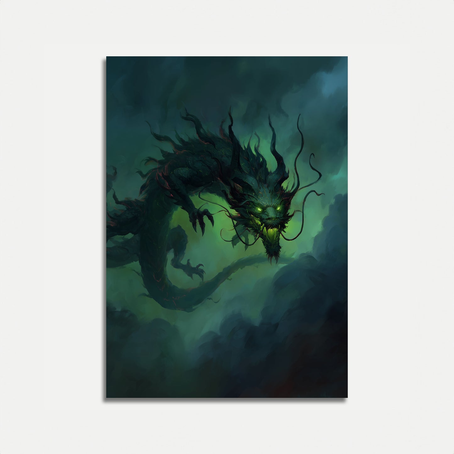 Emerald Dragon Nightmare Poster