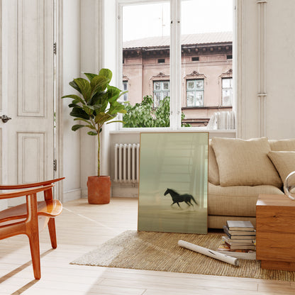 Wild Gallop Through Mist Poster