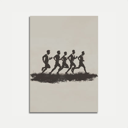 Silhouette Runners Motion Poster