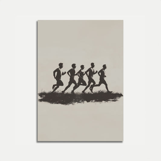 Silhouette Runners Motion Poster