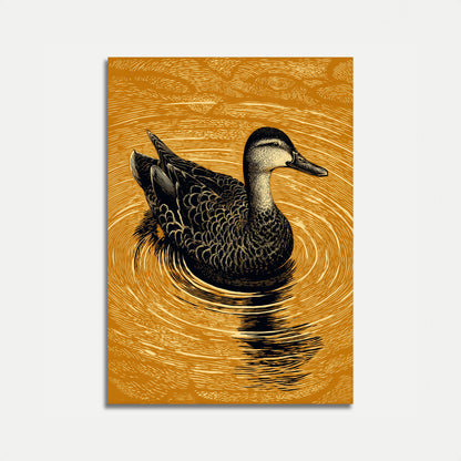 Golden Duck Sanctuary Poster
