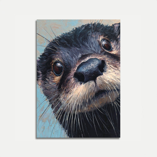Neugieriges Otter-Porträt-Poster