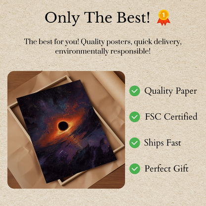 Zwart Gat Kosmisch Fenomeen Poster