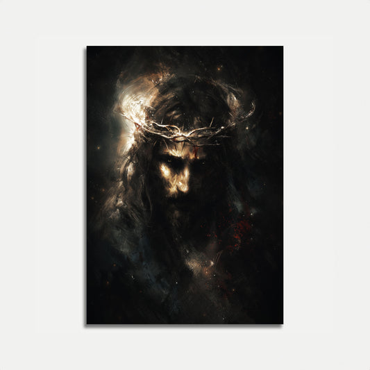 Crucified Savior Dark Art Poster